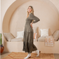 Embroidered Empire Mid-Length Dress (New Color): Amber / REGULAR (S-M-L-XL 1-2-2-1)