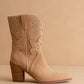 Camel Paneled Bootie