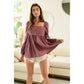 Violet Eyelet Top