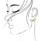 PEARL BOW STUD EARRINGS | 80E2405: Gold