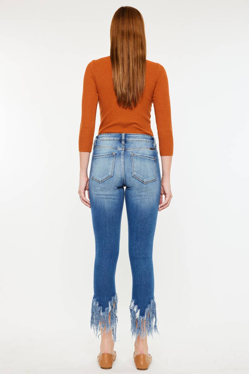 MID RISE ANKLE SKINNY JEANS-KC9169M: MEDIUM / 3/25