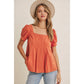 Cayenne Pleated Blouse