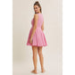 Orchid Pink Flare Mini Dress