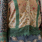 Earthy Boho Button Down Cropped Shirt (New Color): Chestnut / REGULAR (S-M-L-XL 1-2-2-1)