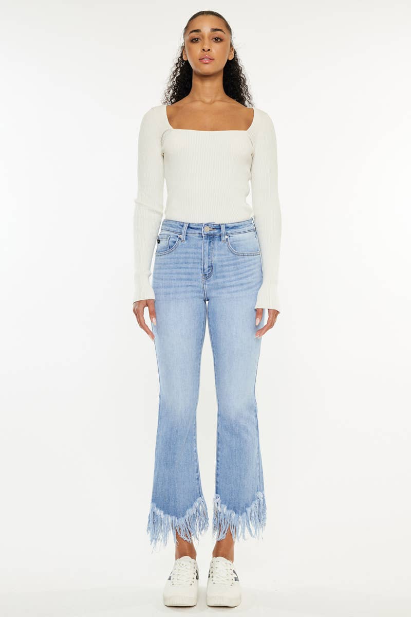 KanCan Frayed Hem Jeans