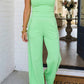 LAS Ribbed Tank Top and Sweatpants Set (S-XL): Yellow / Missy / XL