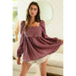 Violet Eyelet Top