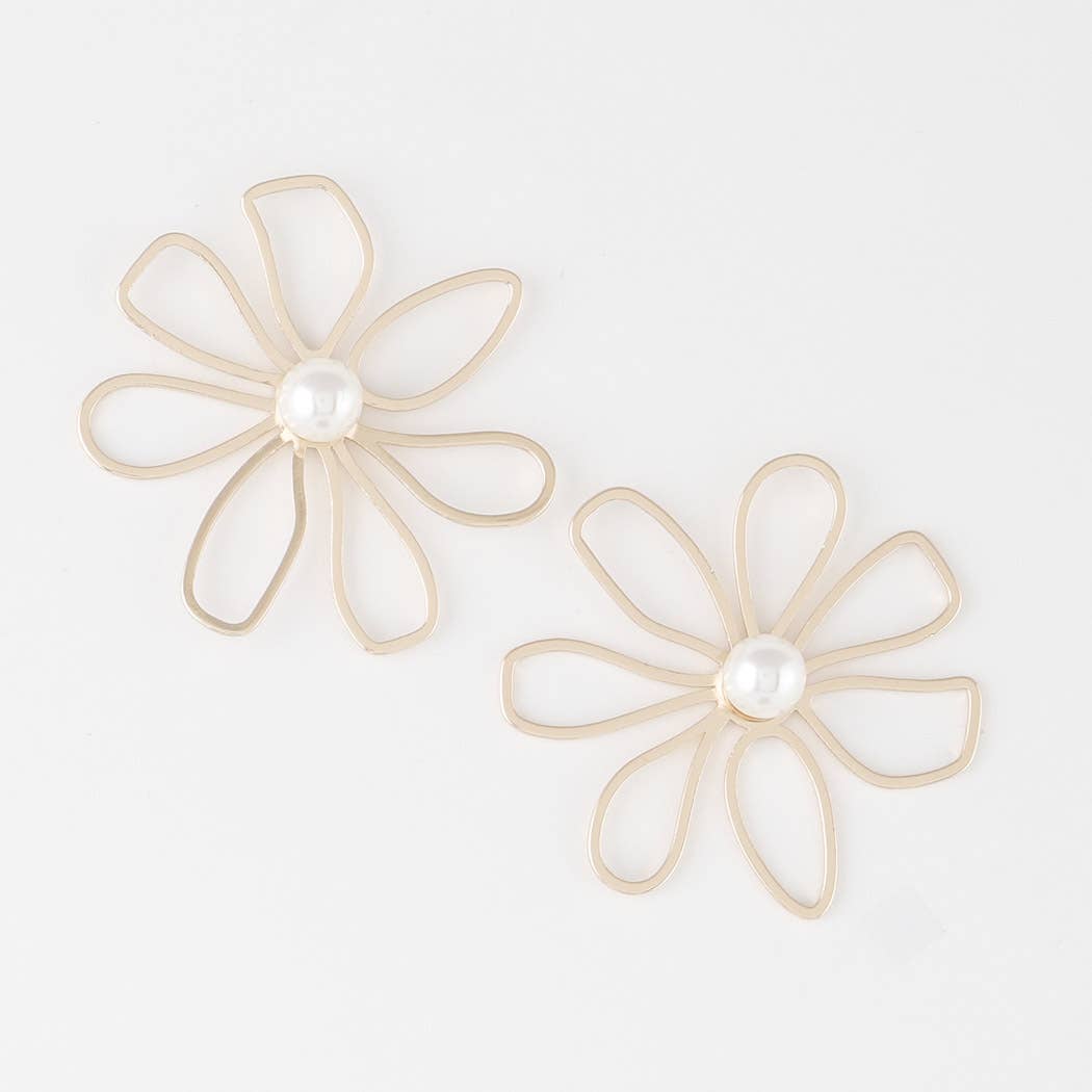 Delicate Flower Bead Earrings: GCR