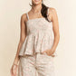 Khaki Floral Tank