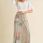 Mint Pink Patchwork Skirt