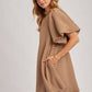 Latte Puff Striped Dress