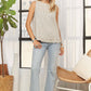 Beige Striped Blouse