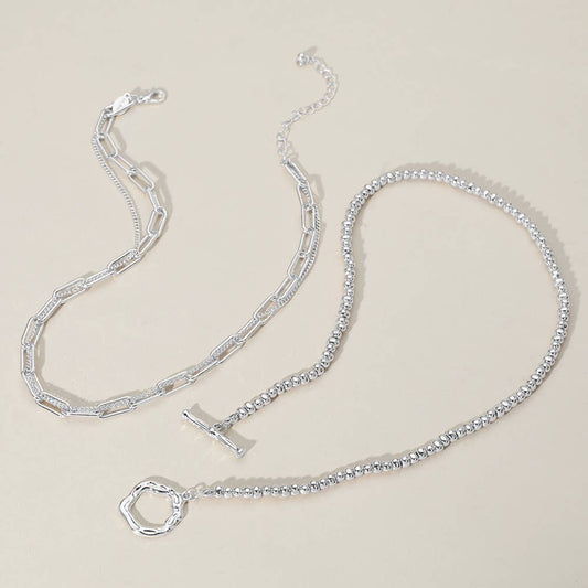 Silver Toggle Necklace