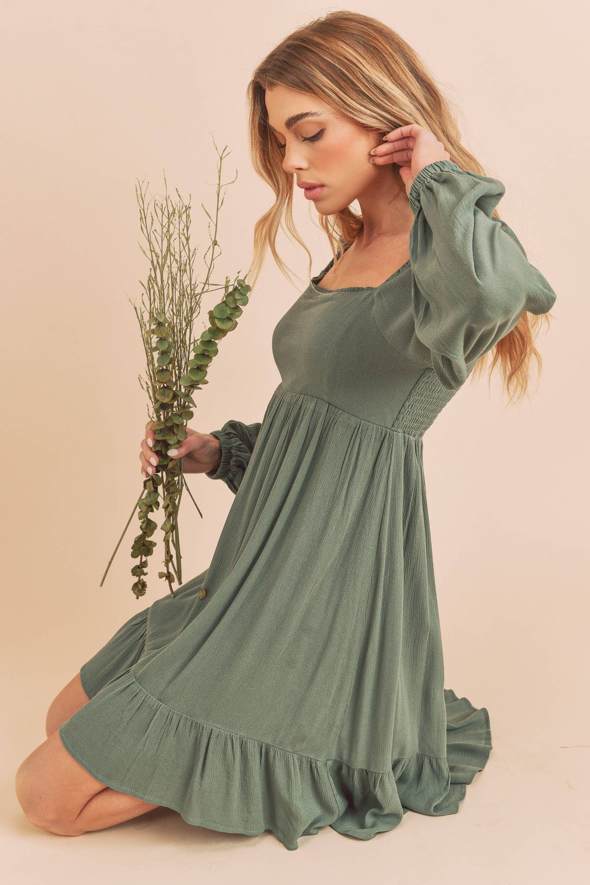 426AK Taya Dress 5: Eucalyptus / M / Dress