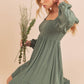 426AK Taya Dress 5: Eucalyptus / S / Dress
