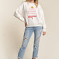 LESW3436- X-MAS TREE ACCENT SWEATER: IVORY / S-M-L(2-2-2)