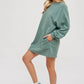 Fern Green French Terry Mini Dress