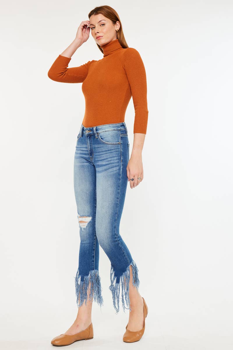 MID RISE ANKLE SKINNY JEANS-KC9169M: MEDIUM / 11/29