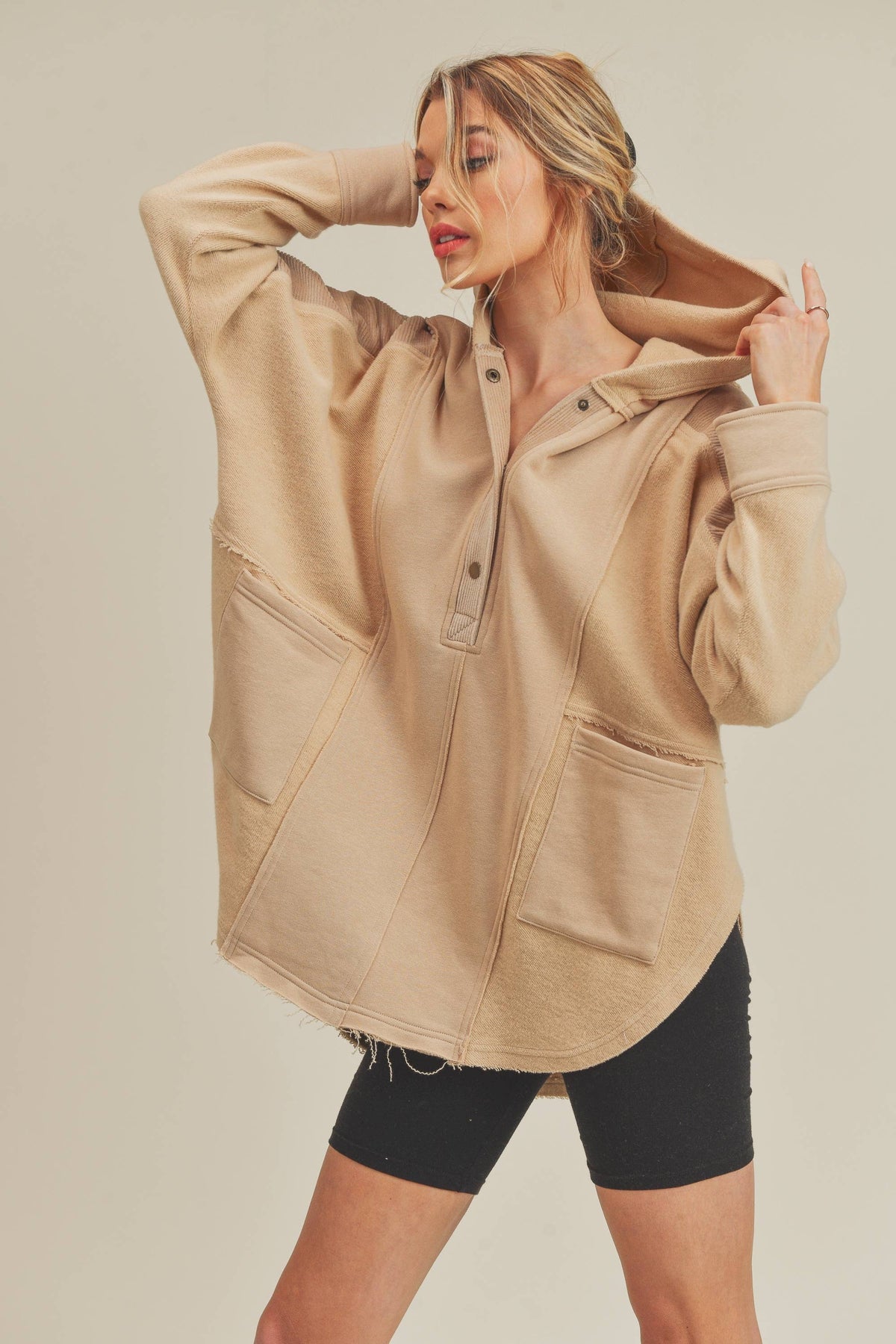 545AK Dove Pullover 5: Oat / L / Outerwear