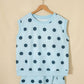 LAS Ribbed Trim Polka Dot Tank Split Mini Skort Set(S-4X): Pink / Missy / M