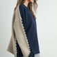 Crew Neck Long Sleeve Pullover Sweater - BMW7587: TAUPE MULTI / M
