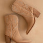 Camel Paneled Bootie