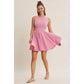 Orchid Pink Flare Mini Dress