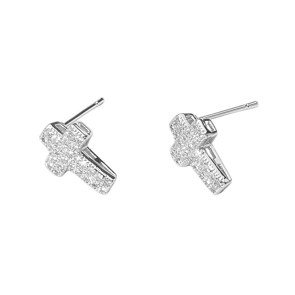 Cross Stud Earrings