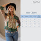 Earthy Boho Button Down Cropped Shirt (New Color): Chestnut / REGULAR (S-M-L-XL 1-2-2-1)