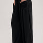 RELAXED KNIT SMOCKED TOP AND WIDE PANTS SET: Beige / S
