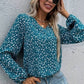 Blue Floral Long Sleeved