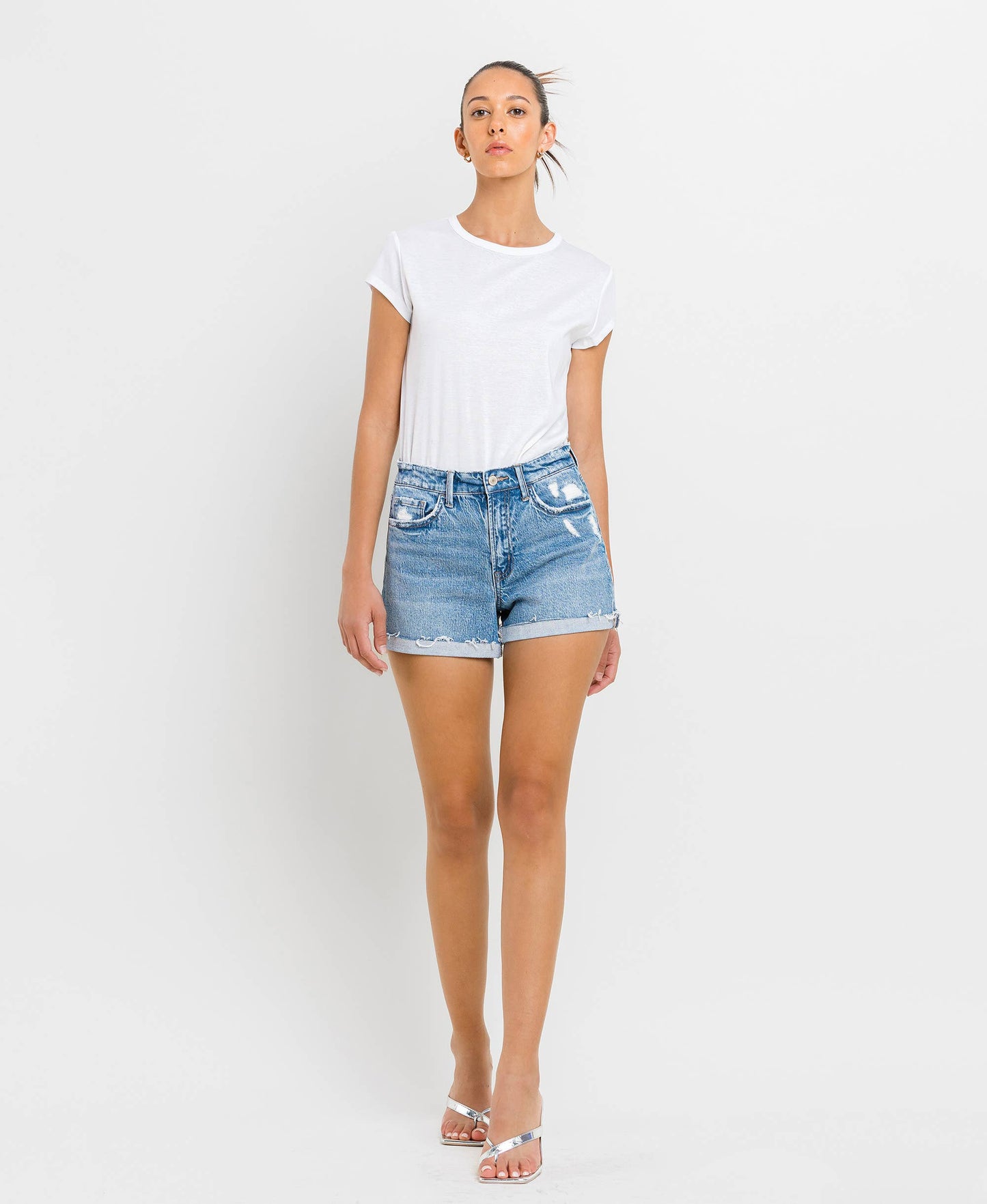 High Rise A Line Shorts