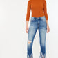 MID RISE ANKLE SKINNY JEANS-KC9169M: MEDIUM / 5/26