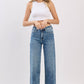 High Rise Slim Wide Jeans