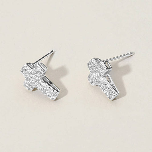 Cross Stud Earrings