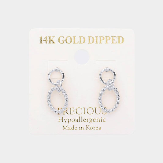 Textured Metal Earrings