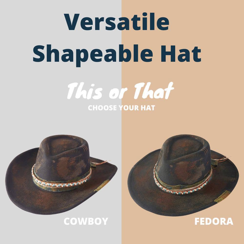 Western Distressed Hat