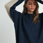 Crew Neck Long Sleeve Pullover Sweater - BMW7587: TAUPE MULTI / M
