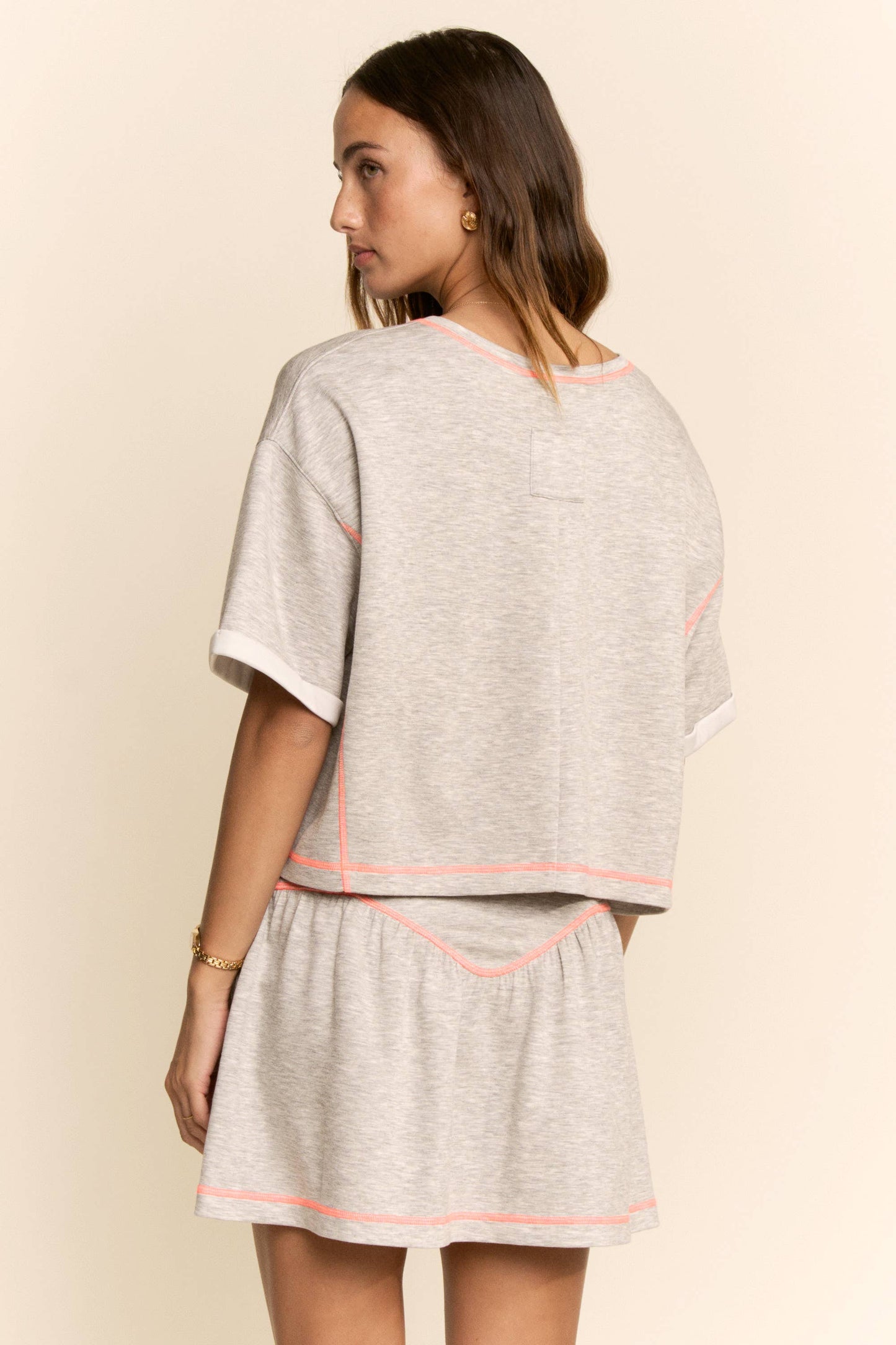 Heather Grey Skort Set