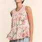 Pink Lace Babydoll Tank