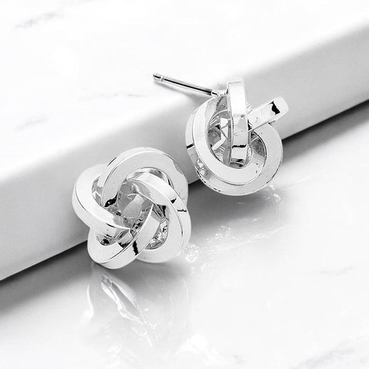 Metal Knot Earrings
