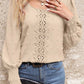 Swiss Dot Sleeve Blouse