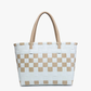 Grey/Tan Basketweave Tote