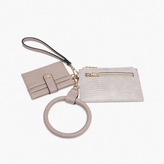 Greige Libby Double Wallet Bangle