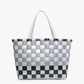 Multi-Grey Basketweave Tote