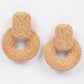 Tan Handmade Paper Earring